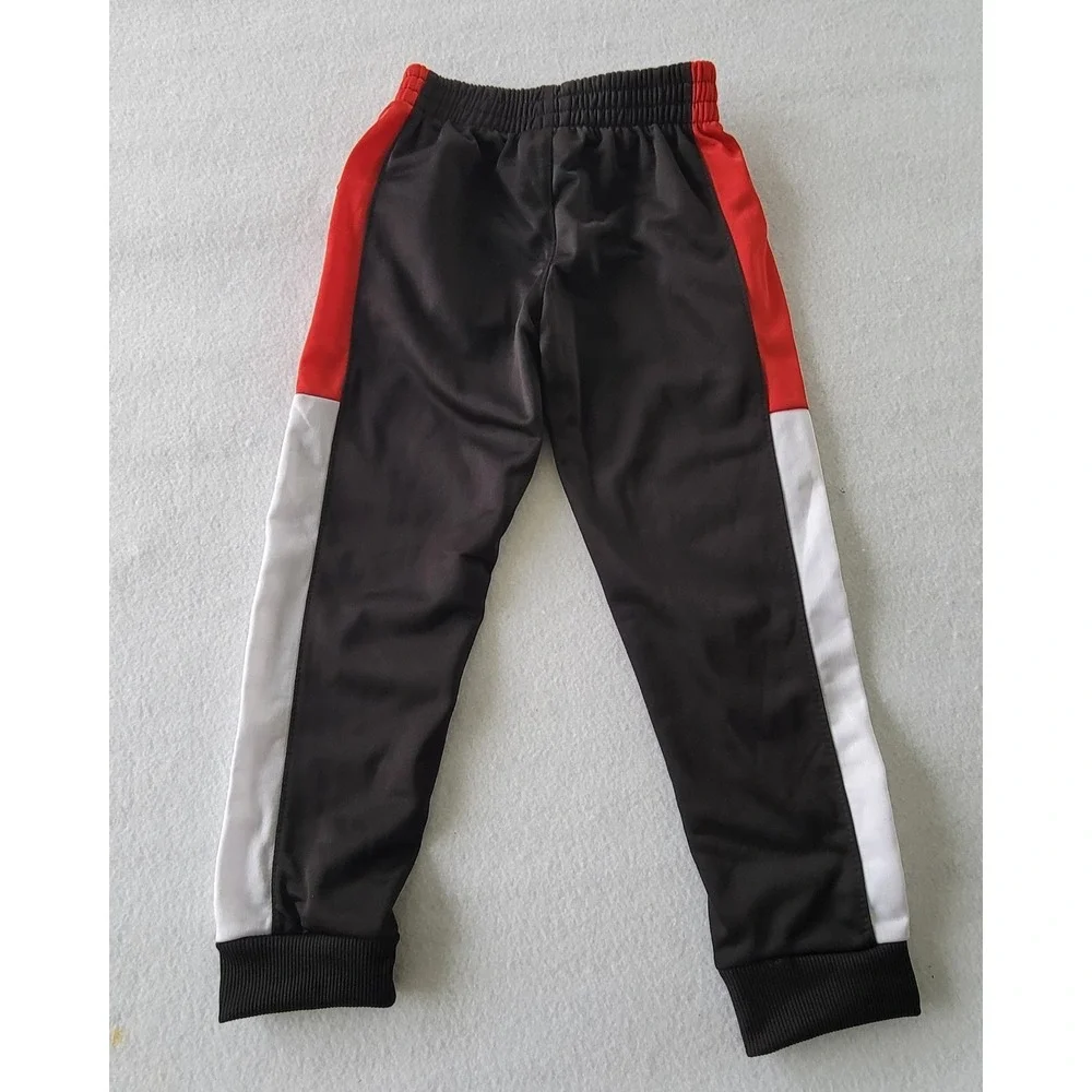 RBX Boy's Sweatpants Active Tricot Jogger Pants Sz M (5/6) Color Black-Red-white